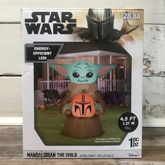 Gemmy Holiday Star Wars Mandalorian The Child Baby Inflatable Poshmark